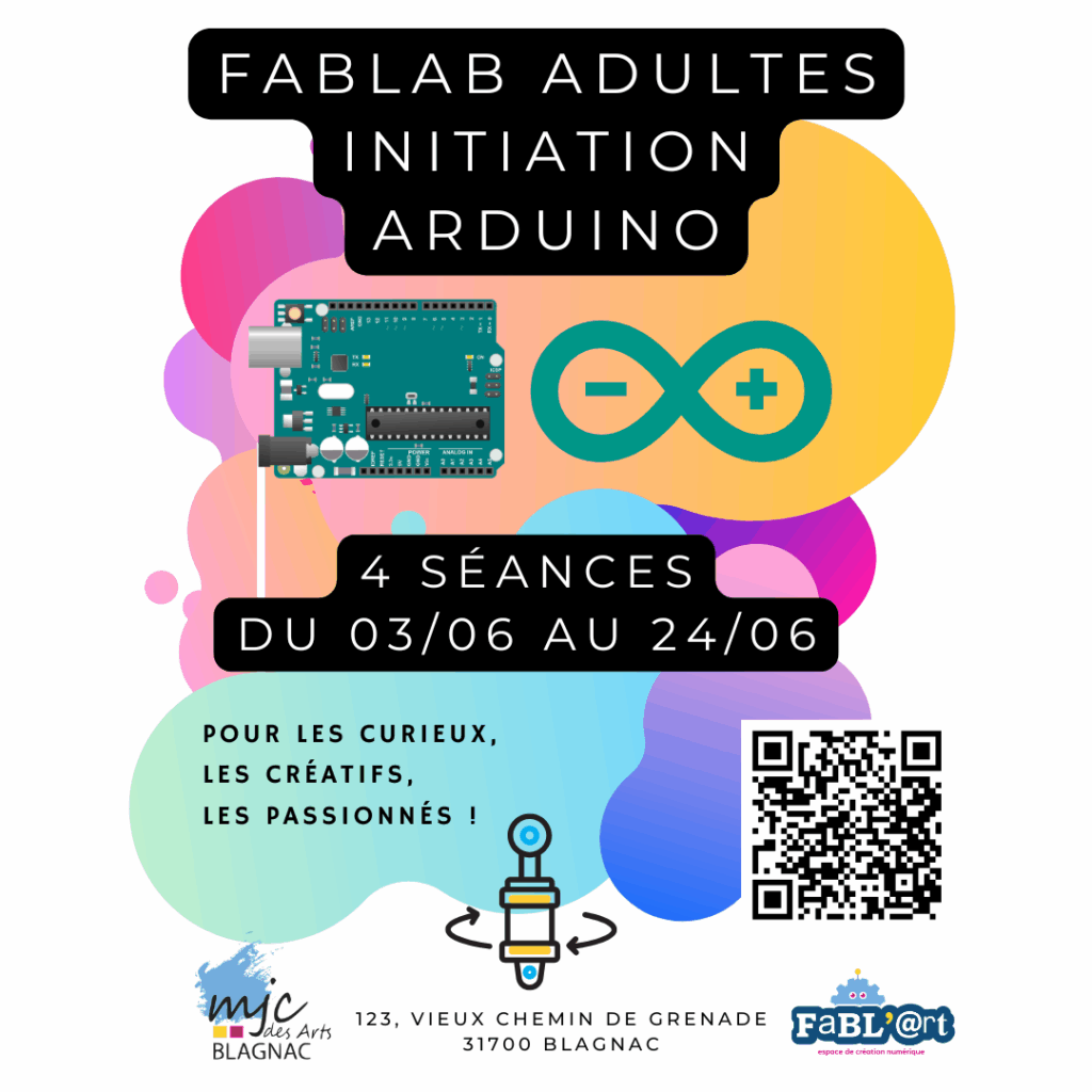 Atelier Fablab Adulte Cycle de 4 séances en Juin