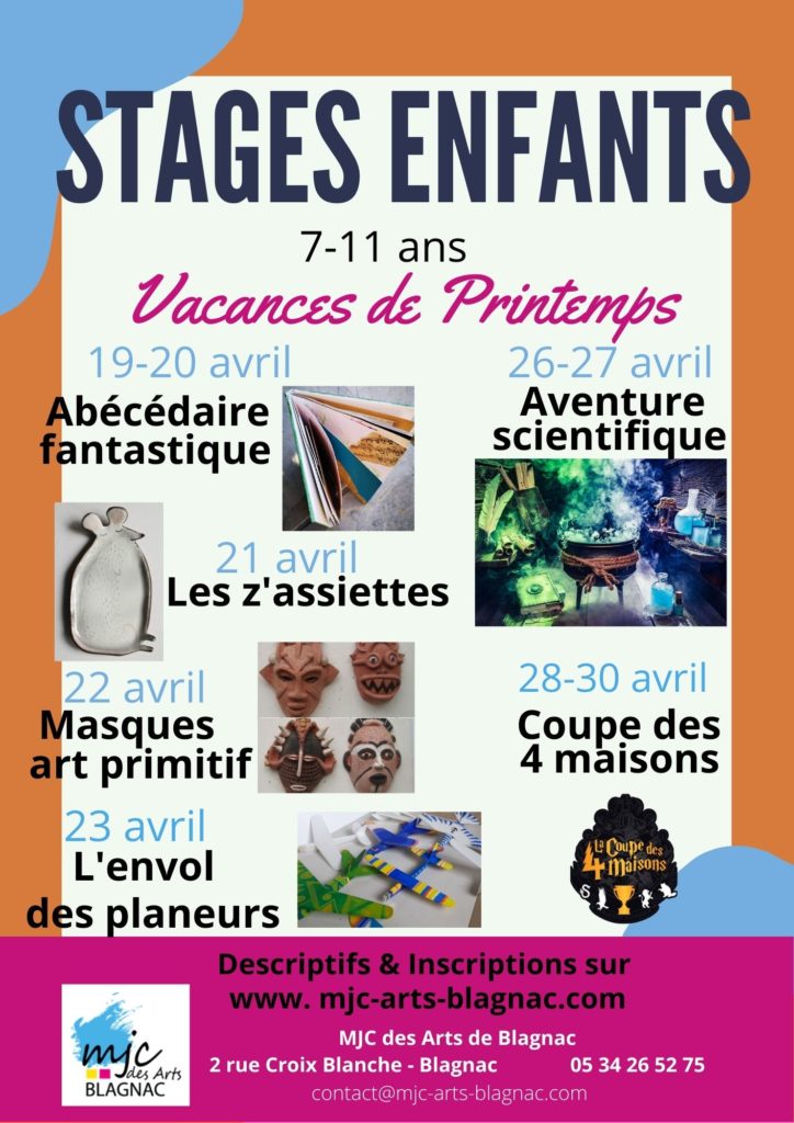 Stages-enfants-vacances-printemps-MJC-Blagnac