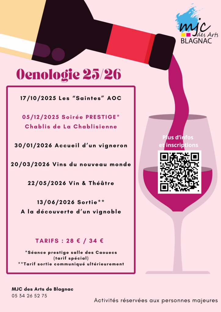 Oenologie Saison 2025-2026