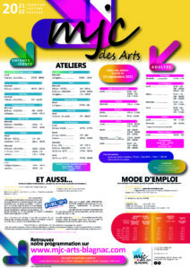 Affiche saison2021-2022 MJC des Arts de Blagnac