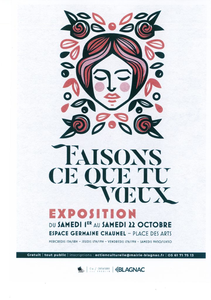 Exposition Faisons ce que tu voeux MJC des arts de Blagnac