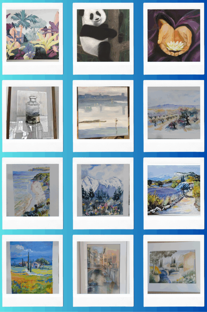 Oeuvres des adhérents des Ateliers Arts Plastiques de Nathalie Rio (1)