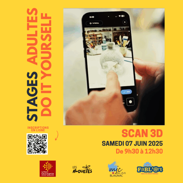 Stage Fablab DIY – Scan 3D (Publication Instagram) 1 Stage Fablab DIY - Scan 3D