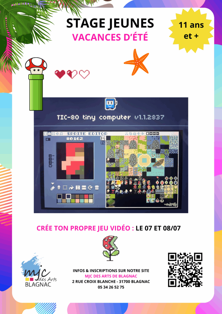 Stage Création d'un jeu Vidéo en 2D