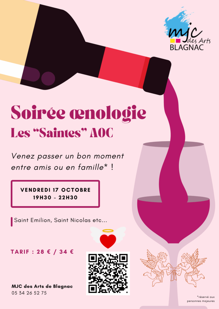 Soirée Oenologie Les Saintes AOC