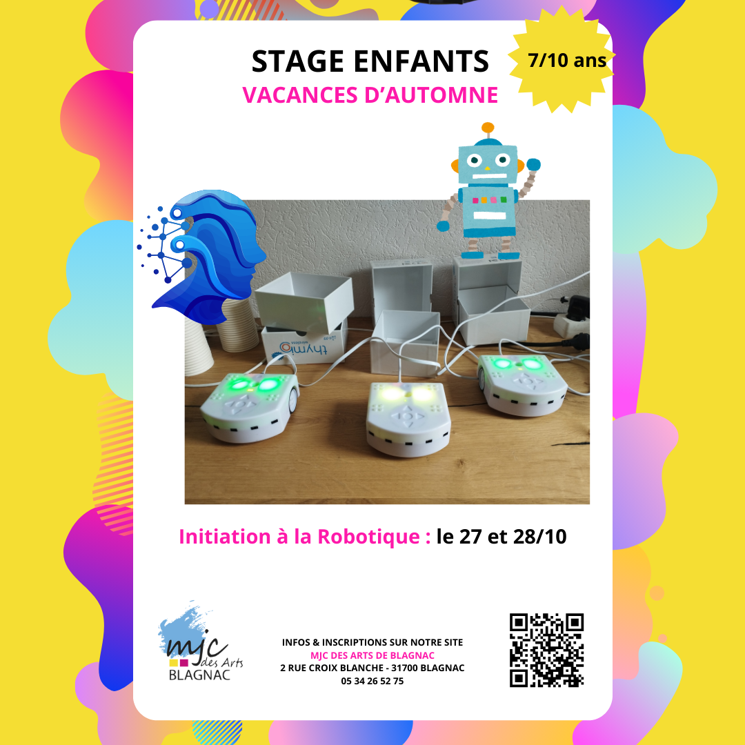 Stage Vacances d'Automne - Initiation à la Robotique