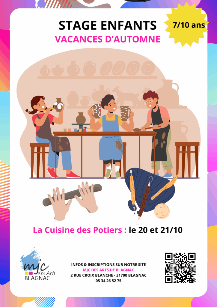 Stages Vacances d'Automne - La Cuisine des Potiers