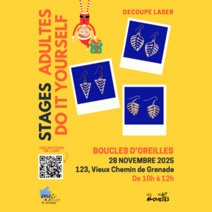 Stage Fablab DIY - Création de Boucles d'Oreilles
