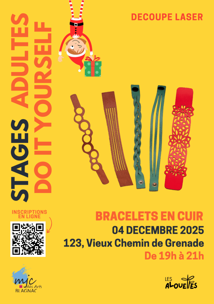 Stage Fablab DIY - Création de Bracelets en Cuir