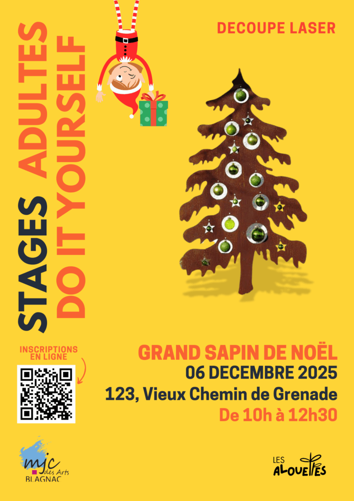 Stage Fablab DIY - Fabrique Ton Grand Sapin de Noël en Bois