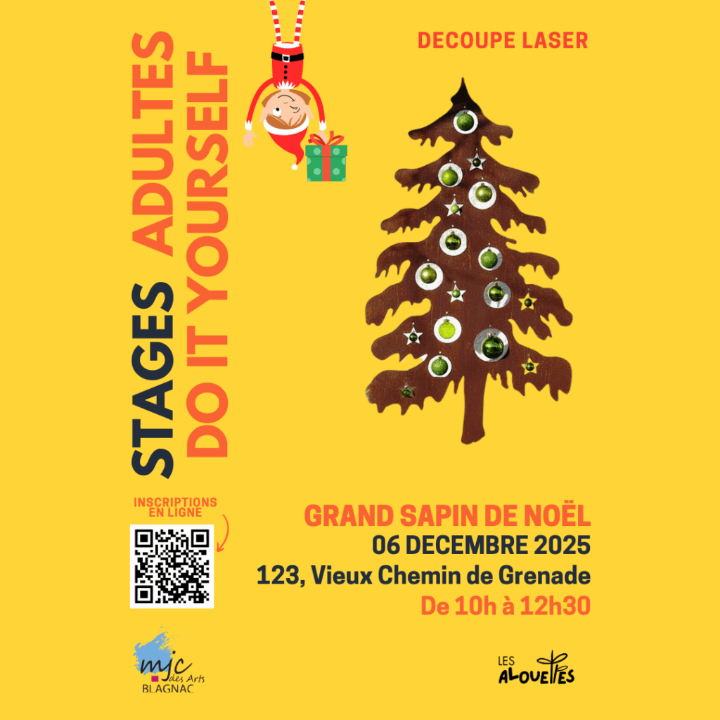 Stage Fablab DIY - Fabrique Ton Grand Sapin de Noël en Bois