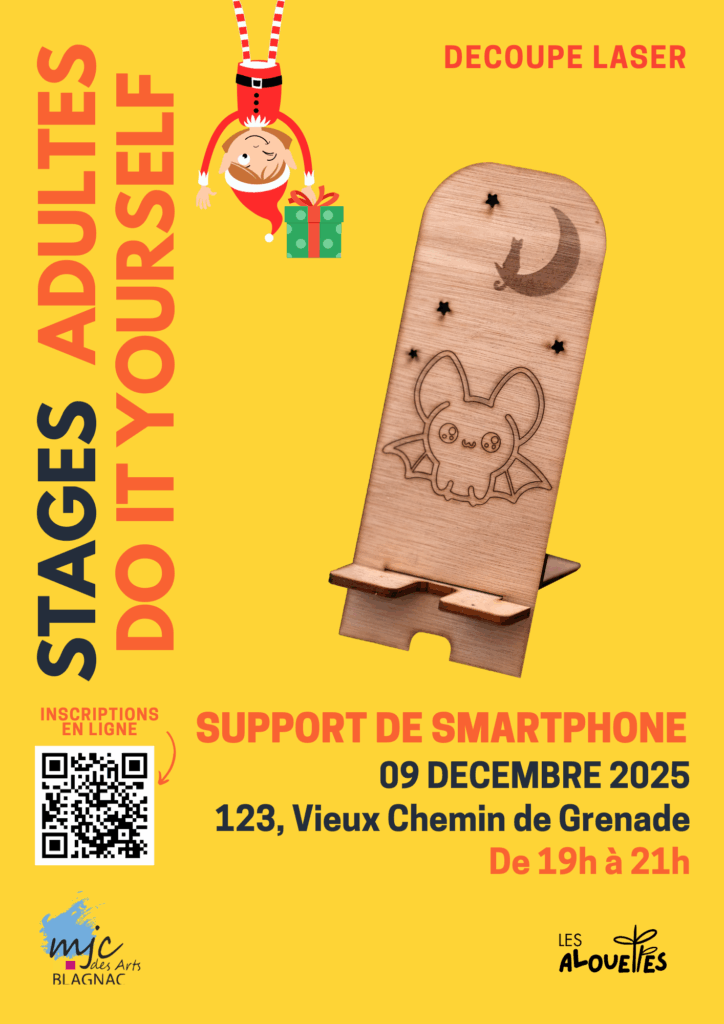 Stage Fablab DIY - Fabrique ton Support de Smartphone en Bois