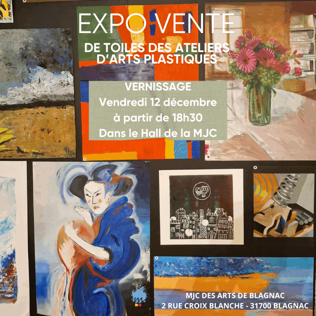 Expo Vente de Toiles des Ateliers Arts Plastiques (Publication Instagram) V2