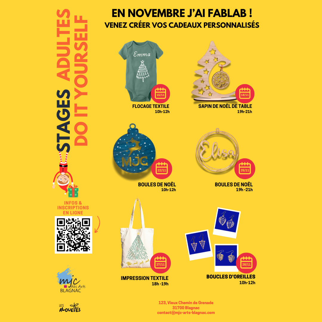 Stage Fablab DIY Noël - Novembre 2025