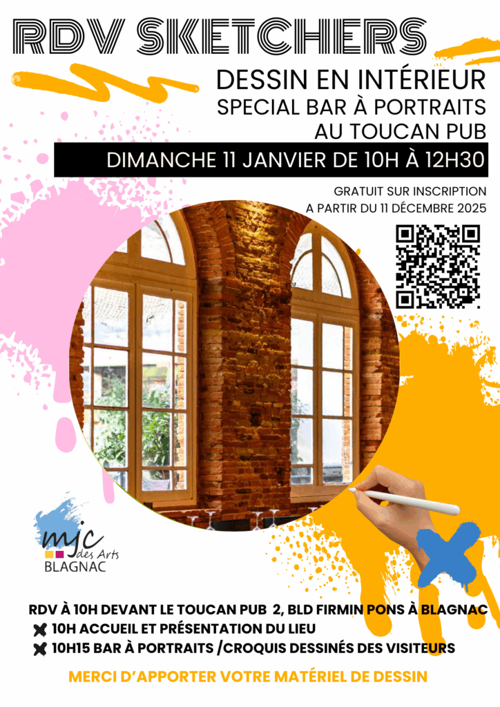 RDV Sketchers Spécial Bar à Portraits au Pub Le Toucan