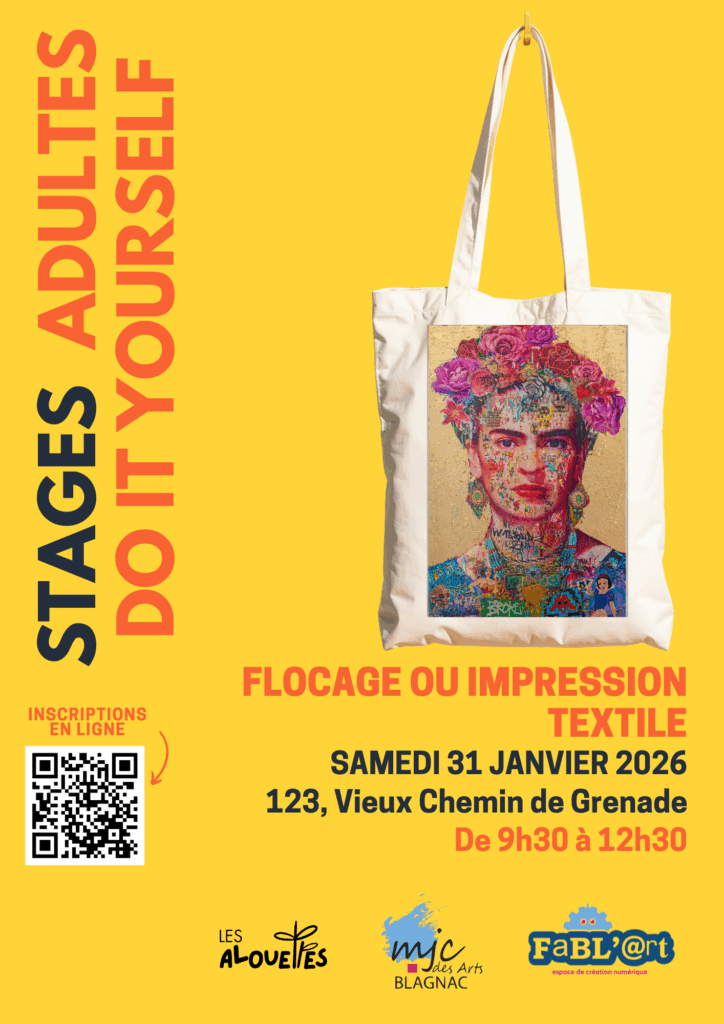 Stage Fablab DIY Flocage ou Impression Textile