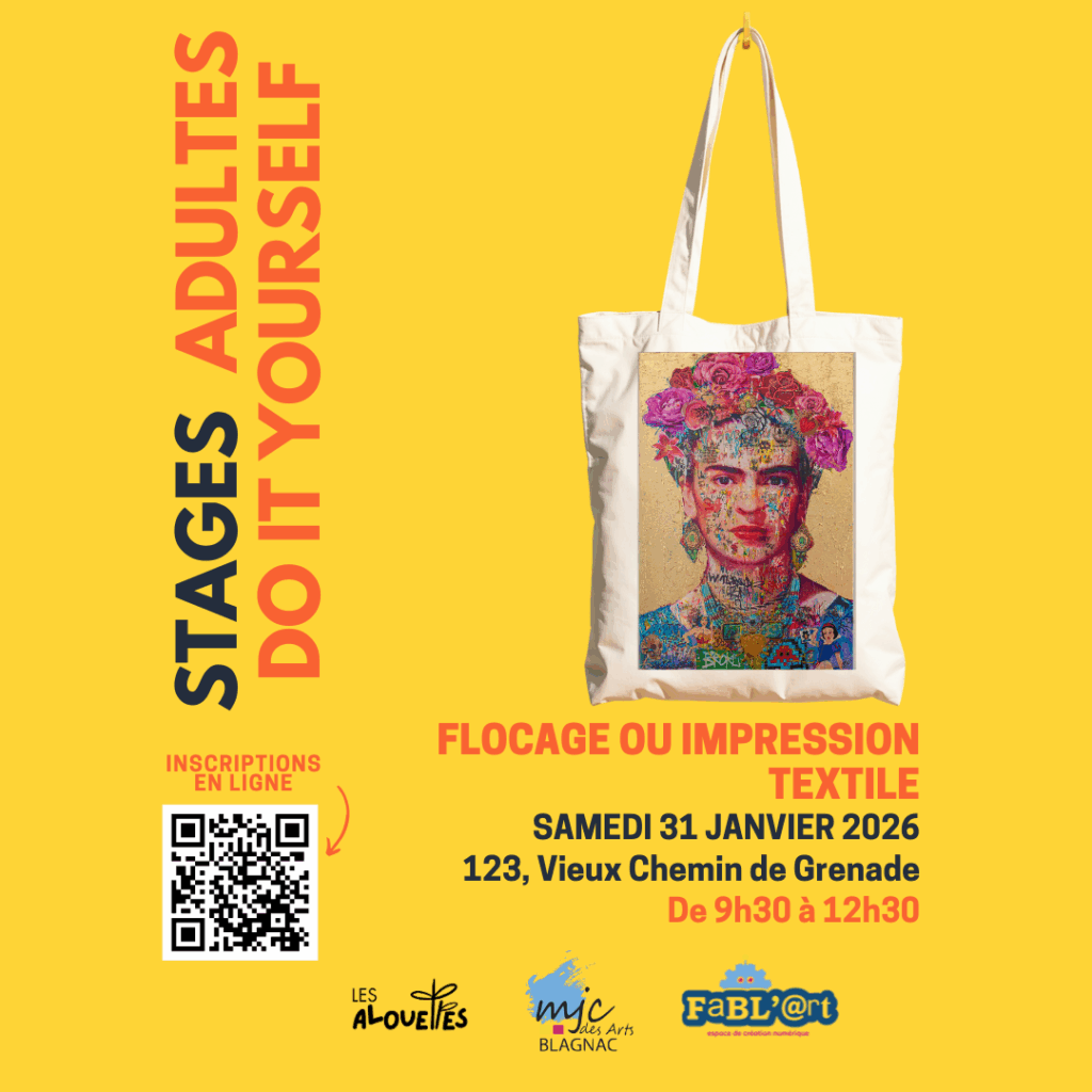 Stage Fablab DIY Flocage ou Impression Textile