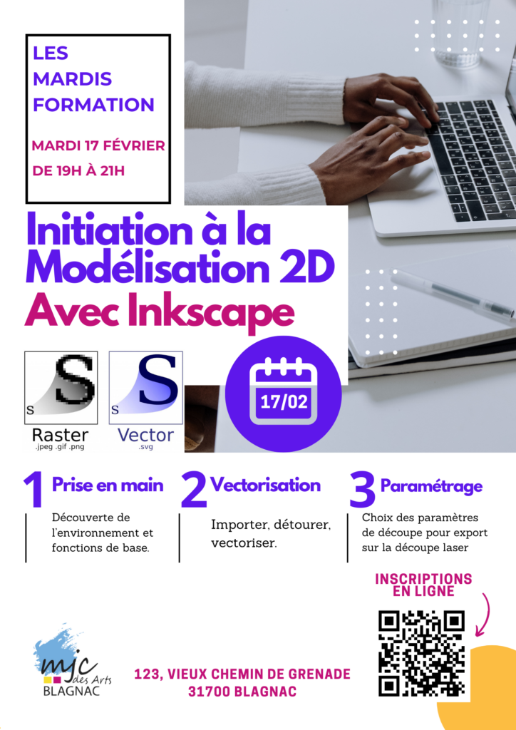 Les Mardis Formation - Initiation à la Modékisation 2D avec Inkscape