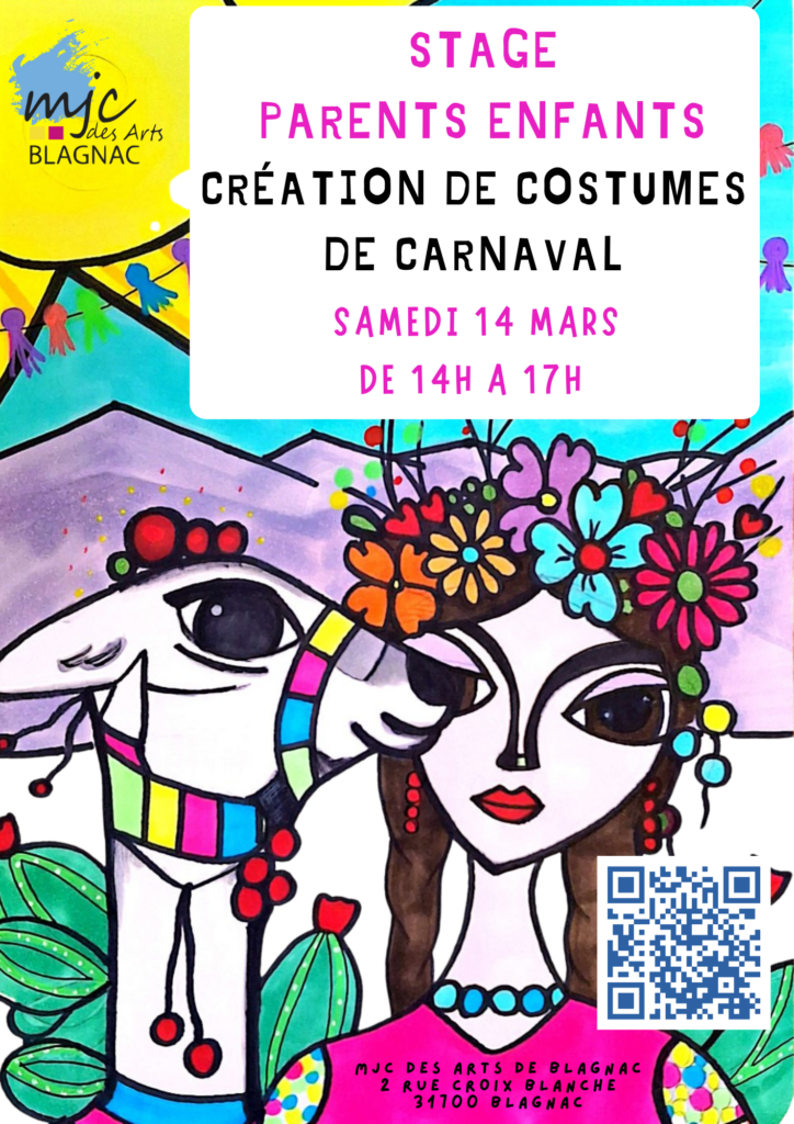 Stage Parents-Enfants Création de Costumes pour le Carnaval