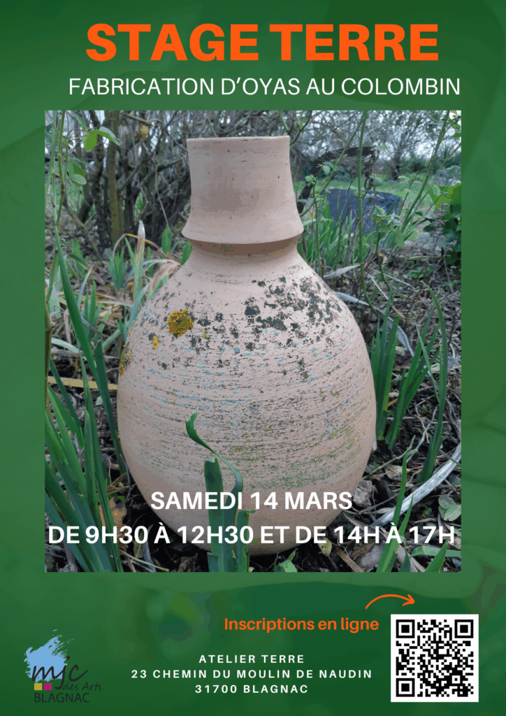 Stage Terre Fabrication d'Oyas au Colombin