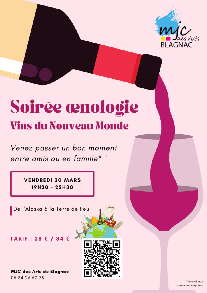 Soirée Œnologie - Vins du Nouveau Monde