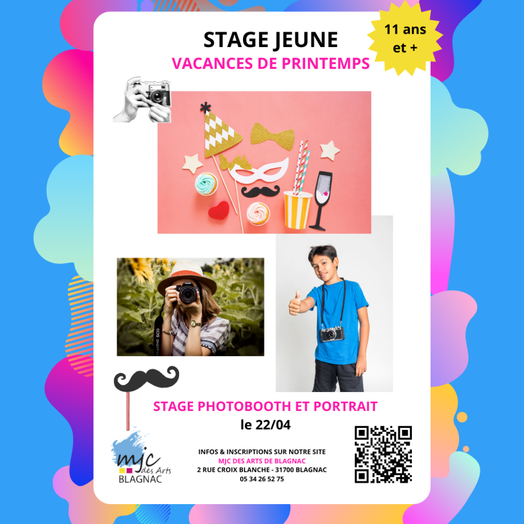 Stage Photobooth et Portrait (11 ans et +)