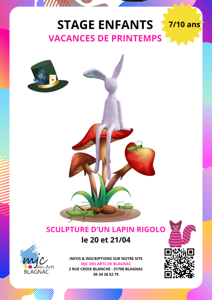 Stage Sculpture d'un Lapin Rigolo
