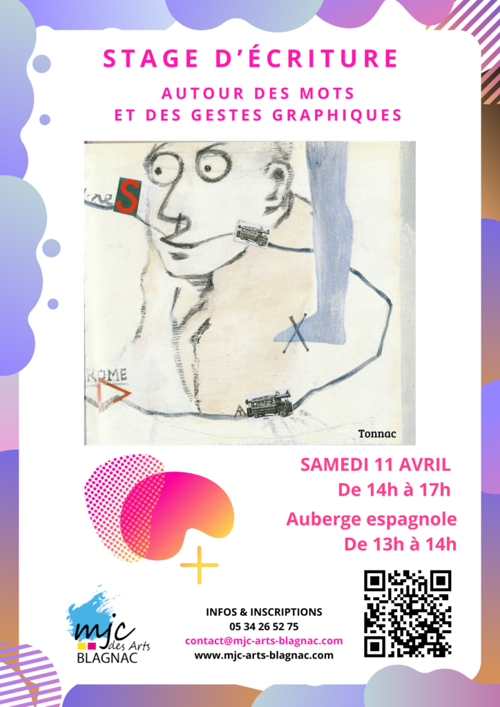 Stage d'Ecriture Autour des Mots et des Gestes Graphiques