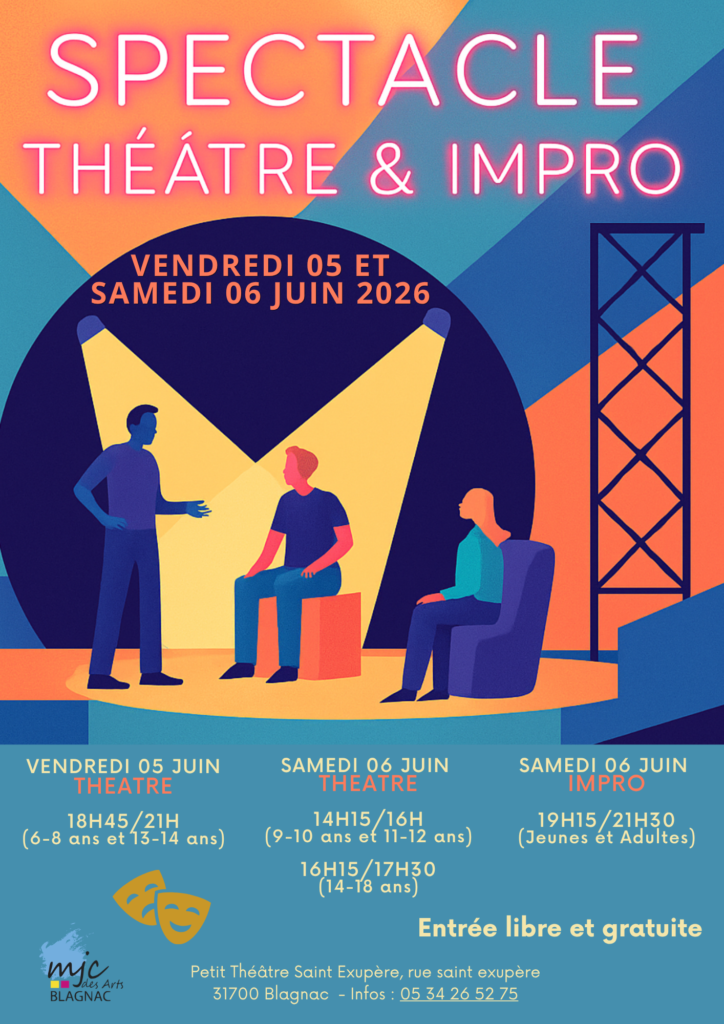 Affiche Spectacle Théâtre Fin d'Année 2026