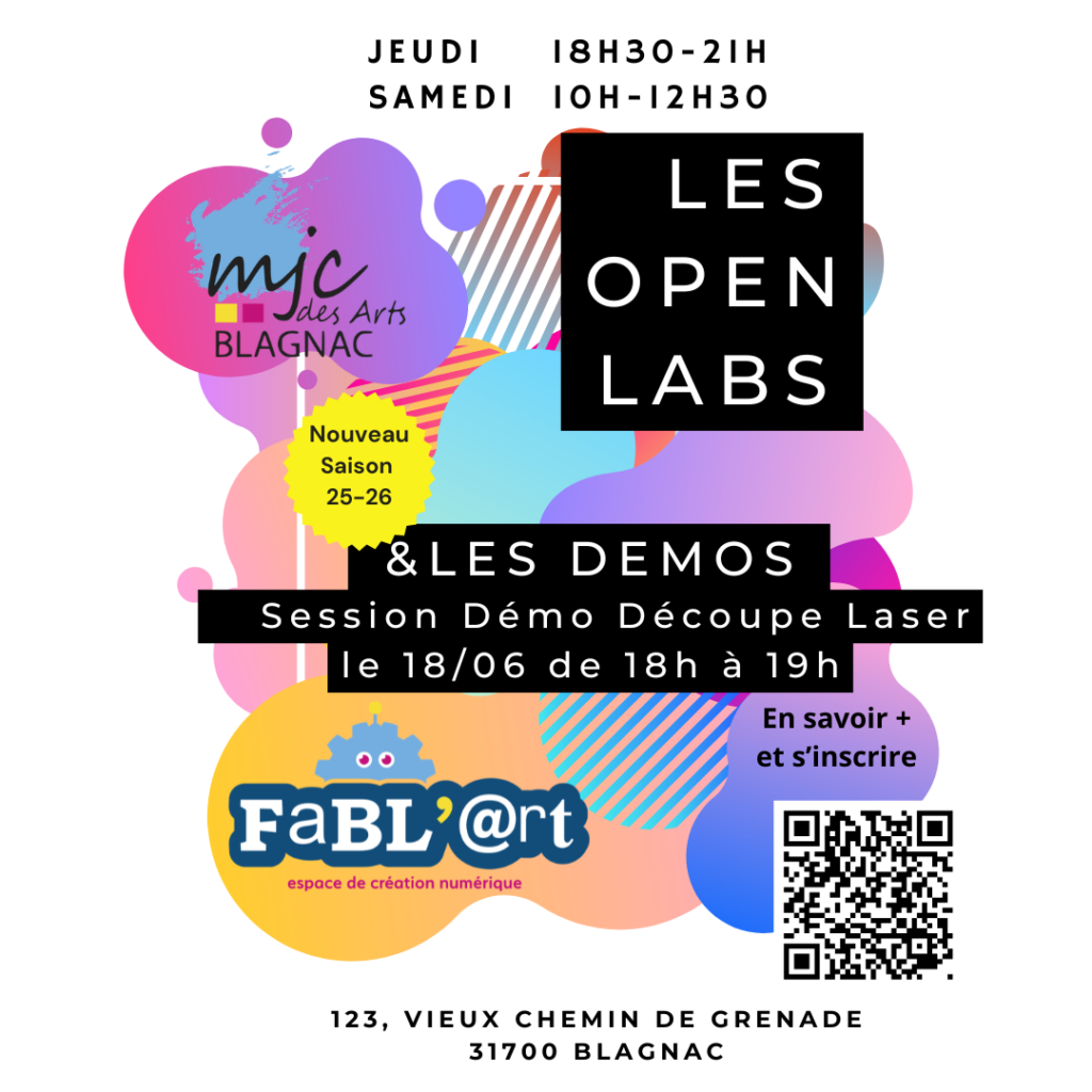 Openlabs et Démos 2025-2026 Découpe Laser