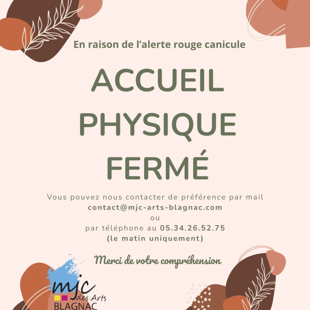 Accueil Fermé