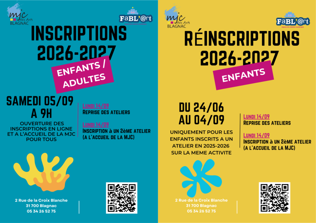 Réinscriptions et Inscriptions 26-27