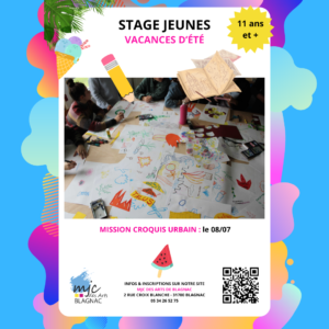 Stage Mission Croquis Urbain (11 ans +)
