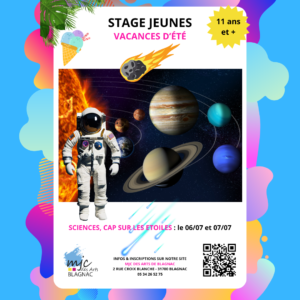 Stage Sciences - Cap sur les étoiles (11 ans +)