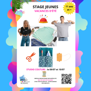 Stage Studio Couture (11 ans +)