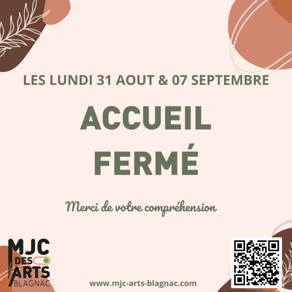 Fermeture Accueil