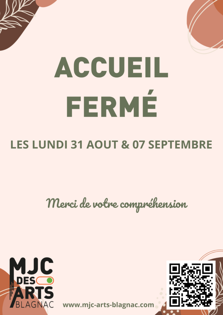 Fermeture Accueil