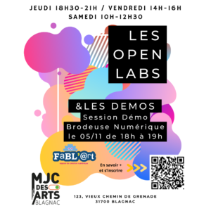 Openlabs et Démos 2026-2027 Brodeuse Numérique