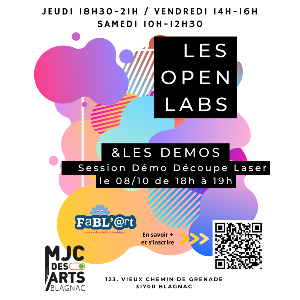 Openlabs et Démos 2026-2027 Découpe Laser
