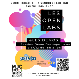 Openlabs et Démos 2026-2027 Découpe Laser