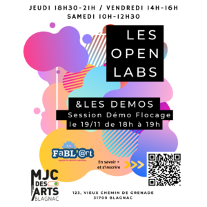 Openlabs et Démos 2026-2027 Flocage