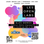 Openlabs et Démos 2026-2027 Impression 3D