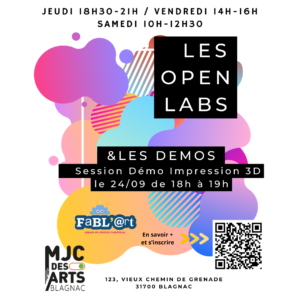 Openlabs et Démos 2026-2027 Impression 3D