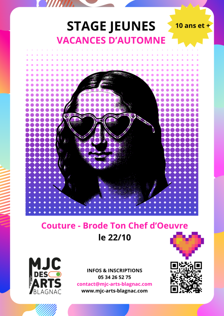 Stage Vacances d'Automne - Brode ton chef-d'oeuvre