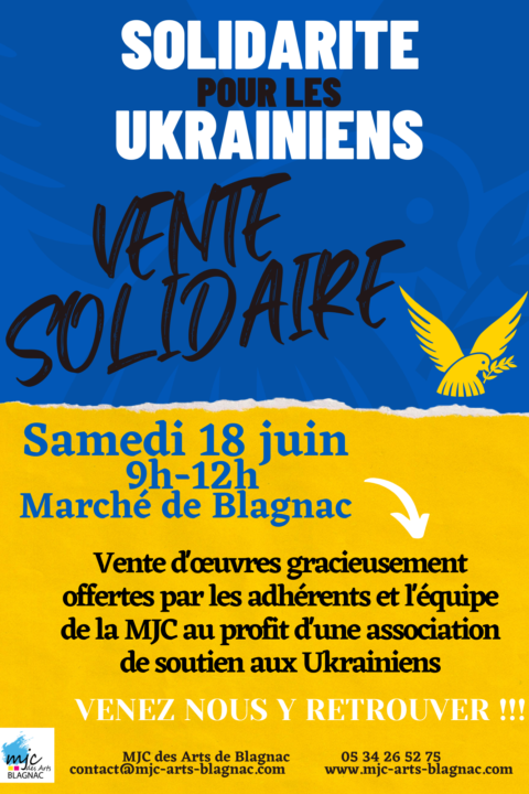 Vente solidaire Solidarité Ukrainiens