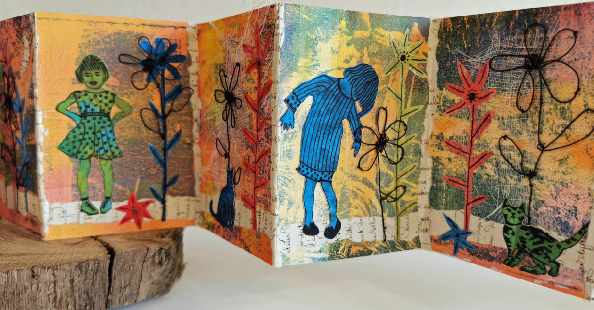 Stage-arts plastiques-frise-humoristique-et-livre-accordéon-MJC-des-arts-de-Blagnac