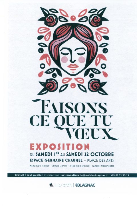 Exposition Faisons ce que tu voeux MJC des arts de Blagnac