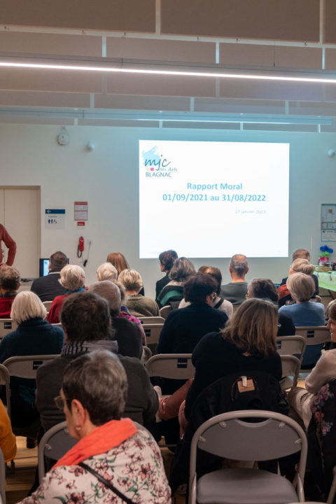 Assemblée générale de la MJC des Arts de Blagnac, Salle des Caouecs, Blagnac, 27 janvier 2023