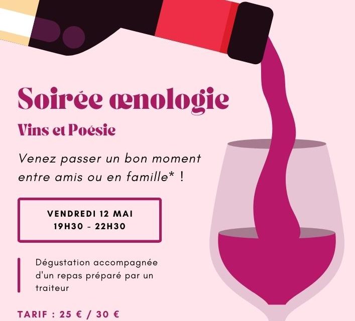 Soirée Oenologie du 12 Mai 2023