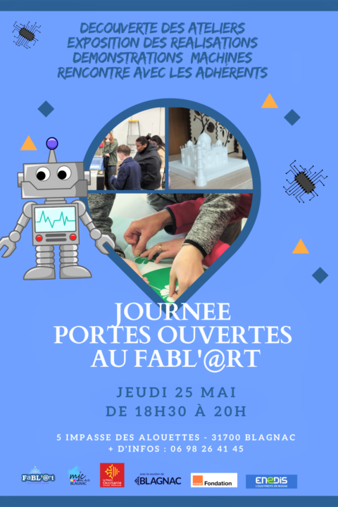 Affiche Journée Portes Ouvertes Fablart